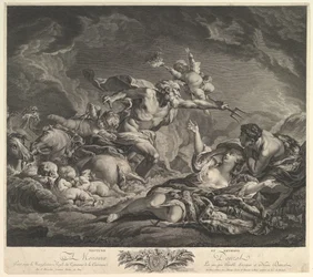 Neptune et Amymone, XVIIIe siècle