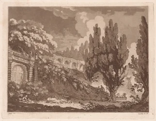 Escaliers dans un jardin italien, 1766