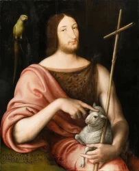 Portrait de François Ier de France (1494-1547) en saint Jean-Baptiste. 1518