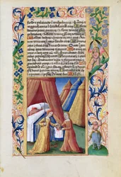 Ms Lat. Q.v.I.126 f.47 Judith avec la tête d