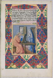 Saint Luc peignant la Vierge Marie, du Livre d