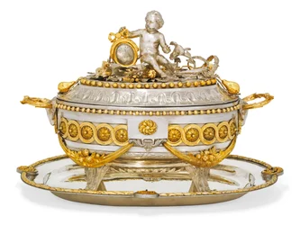 Soupière, couvercle et support, Malines, vers 1780