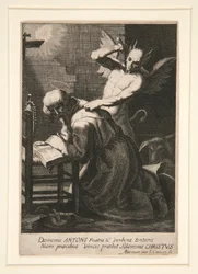 Saint Antoine et un démon