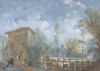 Figures dans un jardin, 1784
