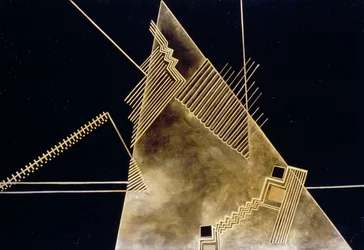 Panneau laqué par Jean Dunand, style Art Déco, Suisse, 20ème siècle