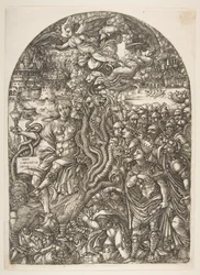 La prostituée de Babylone assise sur la bête à sept têtes, de l