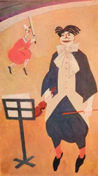 Le Clown. Décoration murale au restaurant Boulestin, Londres, vers 1927