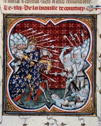Bataille de Courtrai entre Philippe IV le Bel (1268-1314) et les Flamands dite Bataille des Éperons d