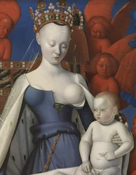 Vierge et Enfant entourés de chérubins et de séraphins, détail
