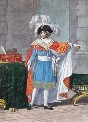 Un des cinq membres du Directoire exécutif de la période du Directoire (1795-99) en costume formel