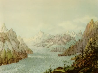 La Mer de Glace ou Glacier des Bois, 1787, 1946