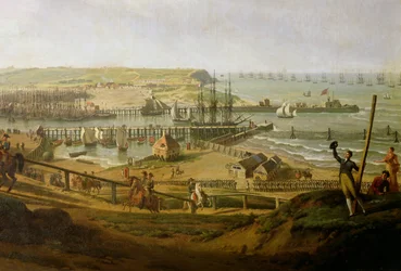 Napoléon visitant le camp de Boulogne en juillet 1804 (détail)