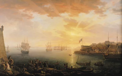 Vue du port de Brest, 1796