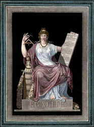 Égalité - gravure par Jean-François Janinet (1752-1814) - Allégorie de l