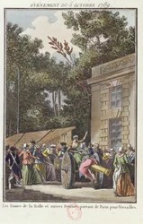 Les femmes des Halles marchant vers Versailles, 5 octobre 1789