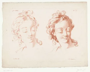 Deux têtes de femmes
