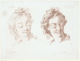 Deux têtes de femmes