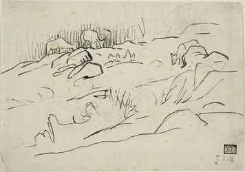 Paysage avec du bétail