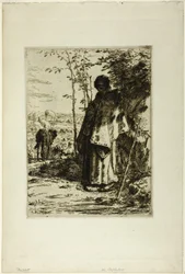 La bergère tricotant