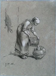 Femme à un puits