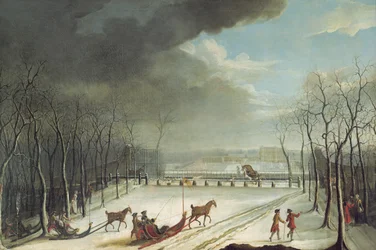 Le prince de Condé chassant en traîneau en 1767