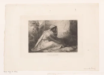 Femme arabe assise