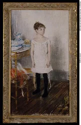Germaine à sa toilette
