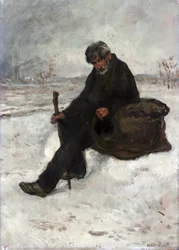 Un philosophe, Cheminot dans la neige