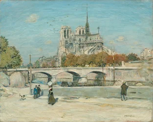 Notre-Dame vue du quai de la Tournelle, vers 1897-1902