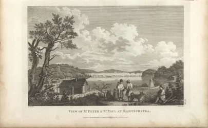 Vue du port de Petropavlovsk, années 1780