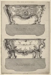 Dessins pour deux commodes, du 