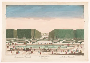 Vue de Vauxhall Gardens à Londres