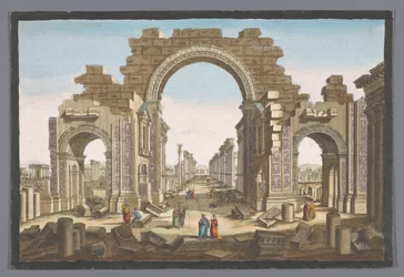Vue de la ruine de l