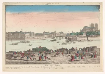 Vue de Paris depuis le Quai de Miramion
