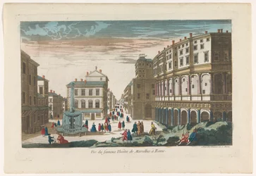 Vue du fameux Théâtre de Marcellus à Rome