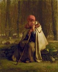 Français :  Bergère assise Seated Shepherdess