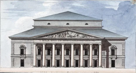Façade du Théâtre Impérial Bolchoï Kamenny de Saint-Pétersbourg