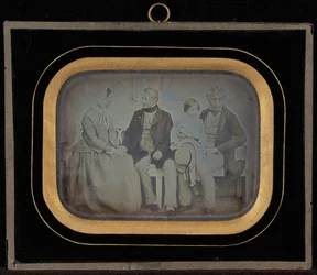 Portrait de M. et Mme Eynard et M. de Regny avec son fils