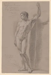 Nu masculin debout, vu de face (1er prix 1776)