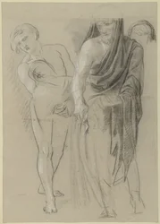 Deux hommes transportant un corps