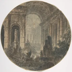 Fantaisie architecturale, 18ème siècle
