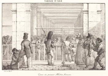 Queue du premier Théâtre français