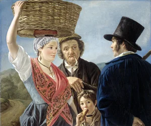 Bavardage au marché