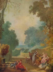 Un jeu de la main chaude, vers 1775-1780