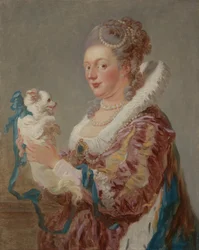 Une femme avec un chien