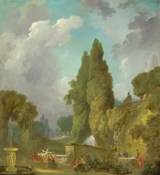 Colin-maillard, vers 1775-1780
