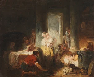 Intérieur romain, c.1760