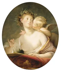 Sappho inspirée par Cupidon