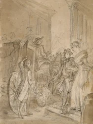 Le Départ en Diligence, c.1780-89