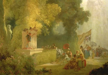 La Fête à Saint-Cloud (détail du spectacle de marionnettes)